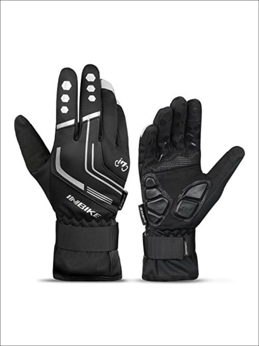 Windproof Thermal Cycling Gloves Gel Padded Reflective Touch Screen